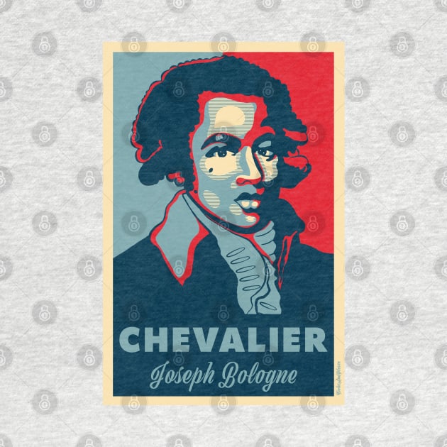 Chevalier Joseph Bologne in the style of Hope poster by VioletAndOberon